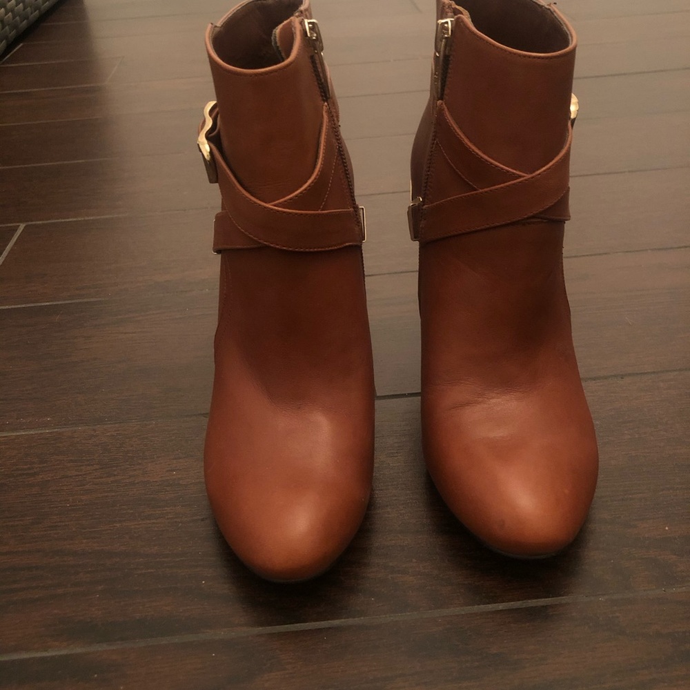 Marc Fisher Tan Leather Booties - image 3